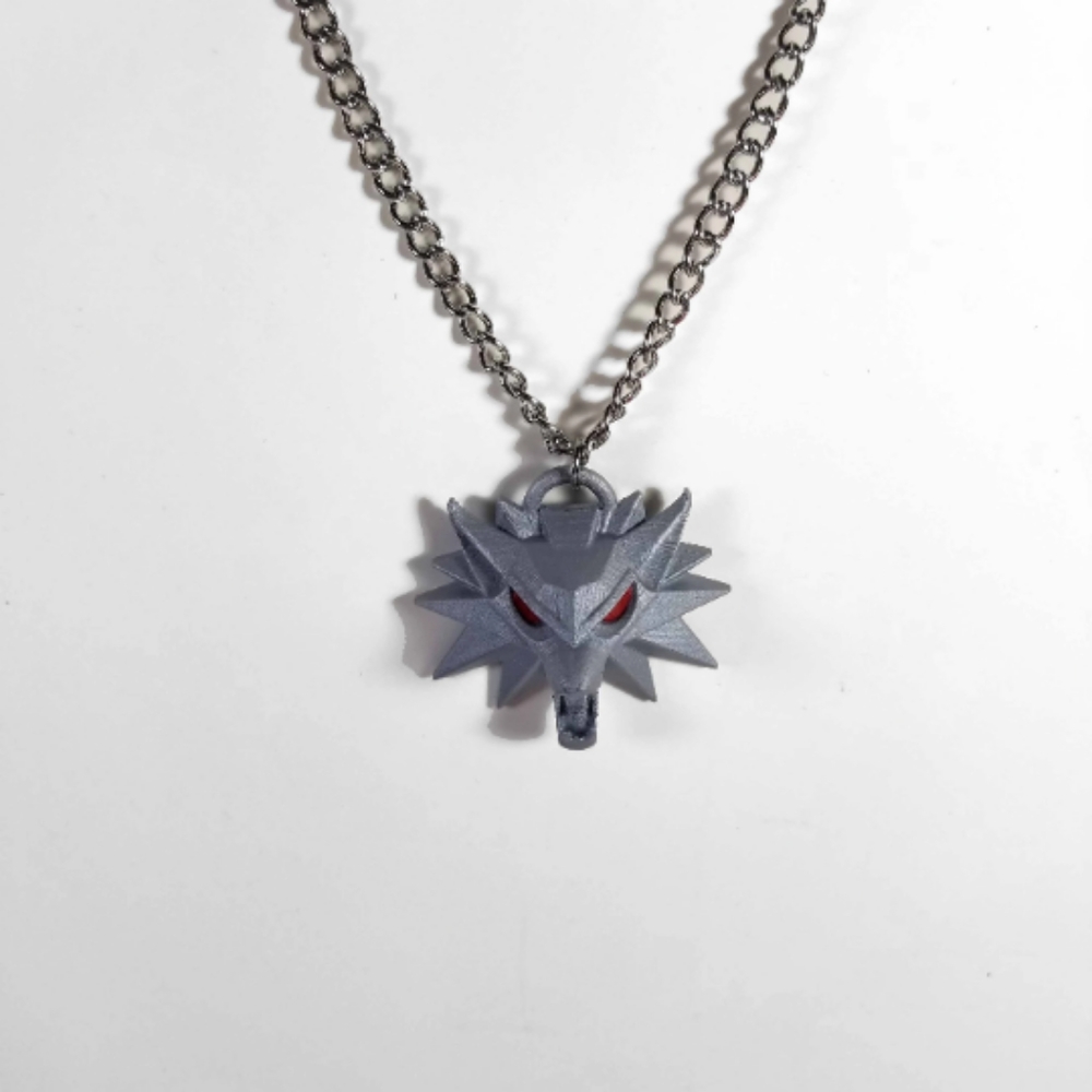 Witcher 3 Medallion on Silver Chain